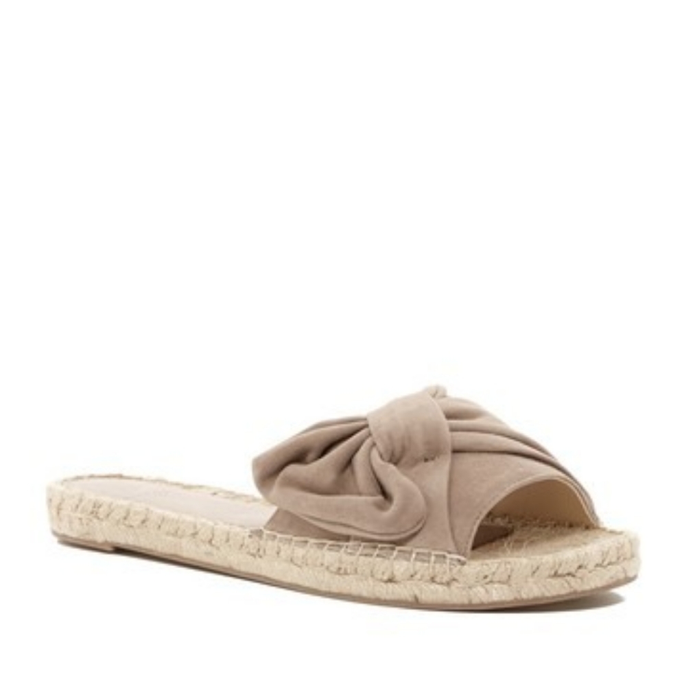 Marc Fisher/ Suede/Taupe/Valey Slip On/ Sandal